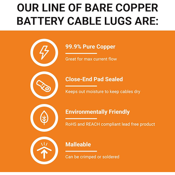 UL Tung Batteripolskoppling, Rörformig Elektricitet, ZQKLA