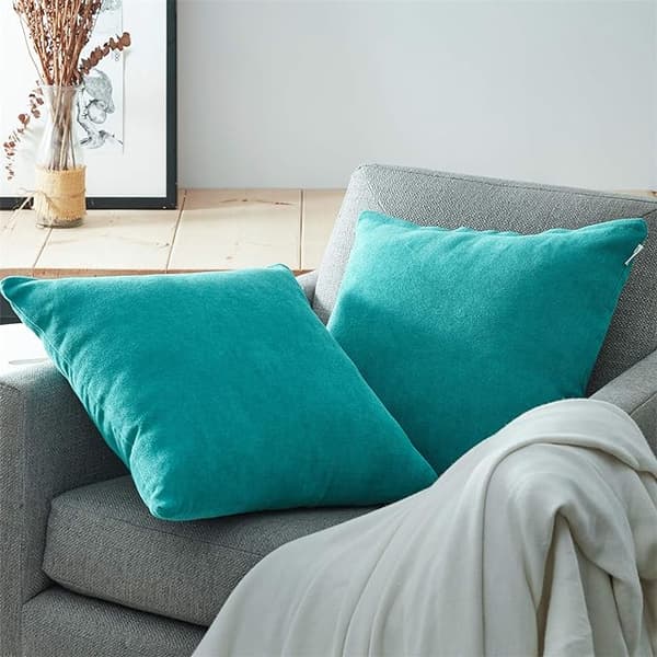 Dewenwils Sett med 2 Putetrekk 40x40cm Dekorativ Chenille Sof