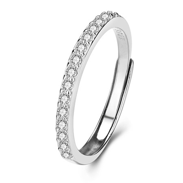 14K Guldpläterad Massiv 925 Sterling Silver Simulerad Diamant, ZQKLA