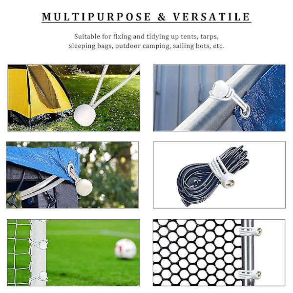 50 stk. elastiske reb med kugler, elastiske stropper med ela