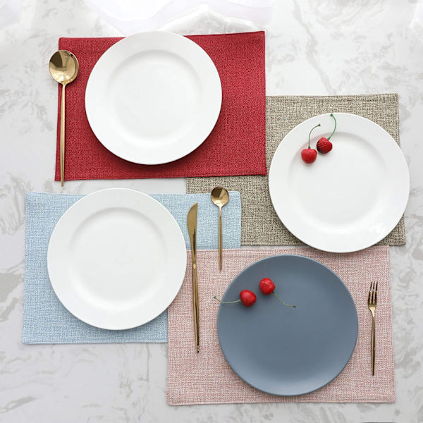 Pöytätabletit, 4 kpl, lämmönkestävät maalaistalon boho-pöytätabletit B, ZQKLA