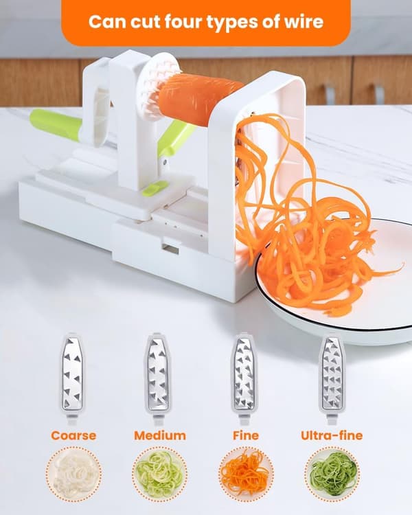 Professionell Fällbar Spiralizer för Frukt och Grönsaker - Enkel