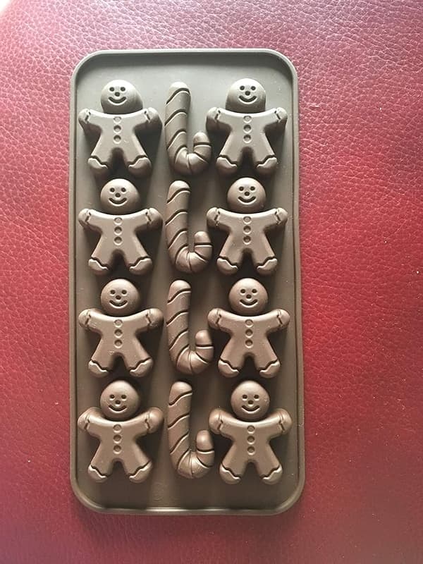 Sæt med 2 Silikon Kageforme, 12 Hul Chokoladeform, Gitter S