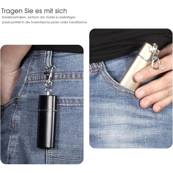 Taskukokoinen tuhkakuppi, 3 kpl, kannettavat mini-matkatuhkakupit Anti S, ZQKLA