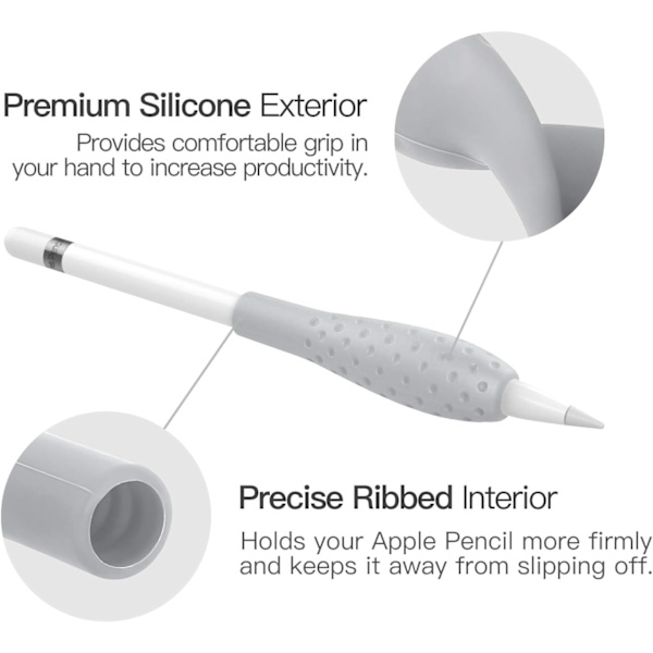 Silikoni Kotelo Apple Pencil - [Anti-Roll Design, Ergonomia, ZQKLA