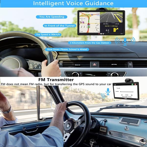 7 Tommer Touch Screen Bil Lastbil GPS Navigation Navigator Sat 8, ZQKLA