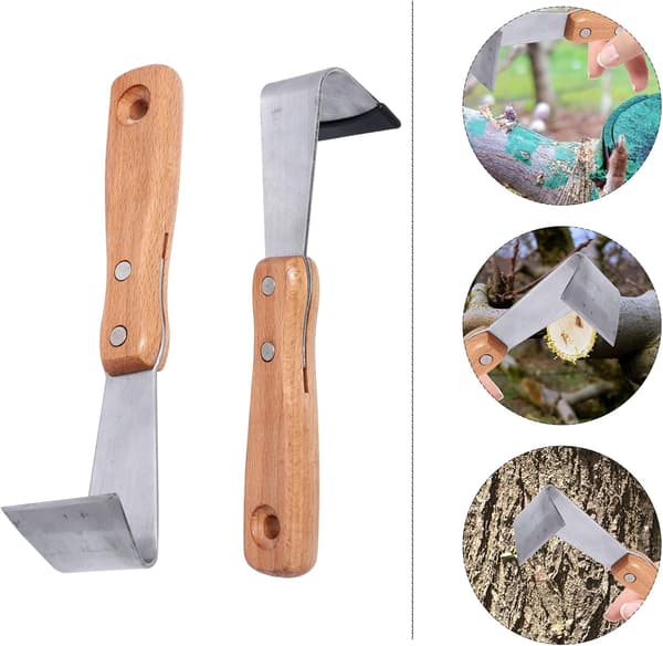 Spricksprickare, ogräsrensare, barkskrapa för fruktträd