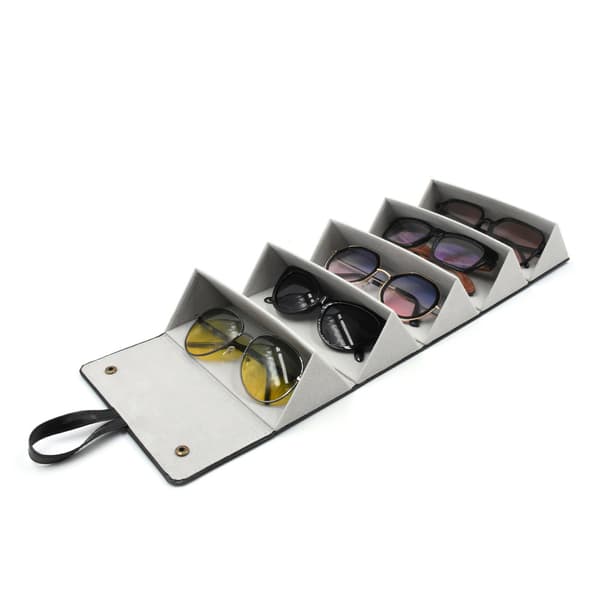 Dewenwils 5 Slots Solbrille Organizer Bærbar Foldbar Solbrilleholder