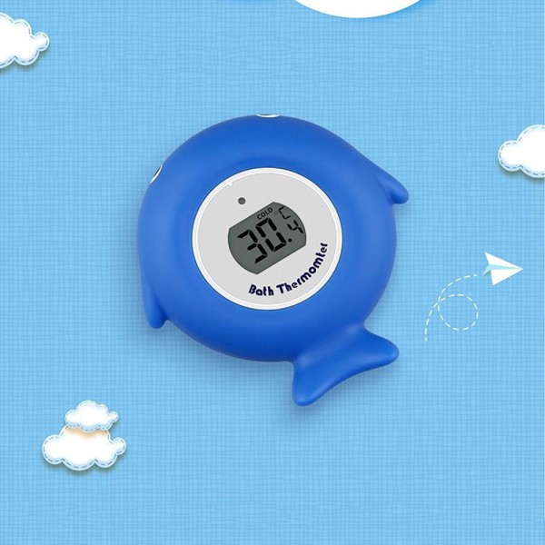 (Blå) Vanntermometer til babybad Smart elektronisk termomet, ZQKLA