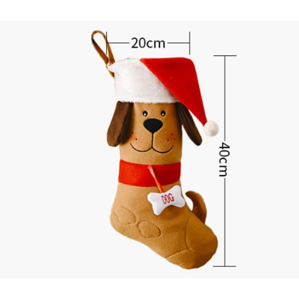 Joulusukat, 2 kpl, 40 cm suuret joulusukat, ylelliset, ZQKLA