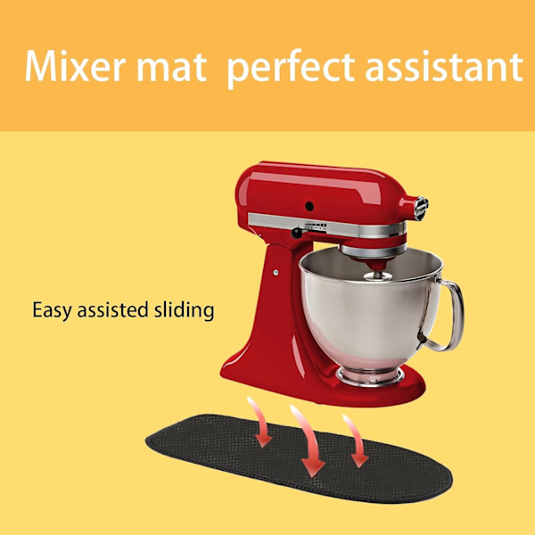 2 Mixer Glidemåtte til KitchenAid Mixer, Apparat Slider Co, ZQKLA
