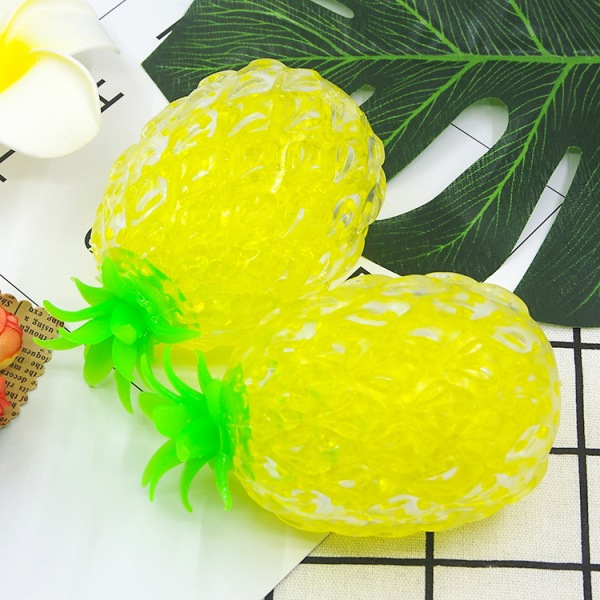 Ananas Stressbollar Squishy Vattenpärlor Boll Sensorisk Fidget, ZQKLA