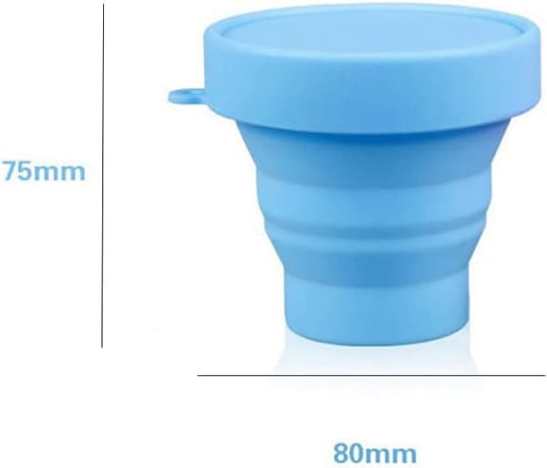 (Pink, Blå, Grøn) 3 Styk Silikon Foldbar Kop, 170ml, ZQKLA