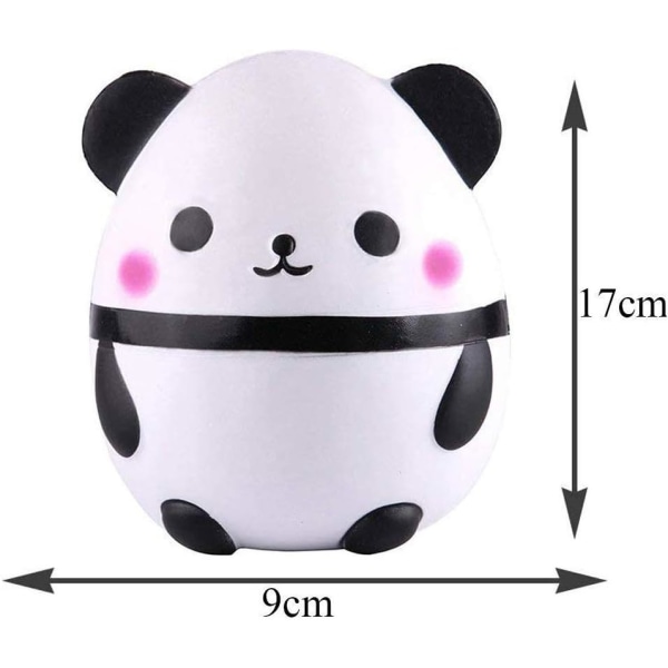 Squishies panda æg Langsomt stigende klemmelegetøj Duftende Kawaii Anim