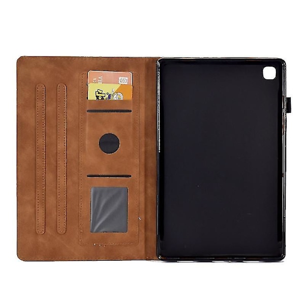 10,2 tommers iPad-deksel for 9./8./7. generasjon, premium skinnveske med S Pen-holder og automatisk hvile/vekke-funksjon Brown