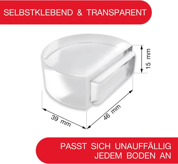 Selvklebende Dørstopper for Gulv - Beskyttelse for Vegger og Møbler, ZQKLA
