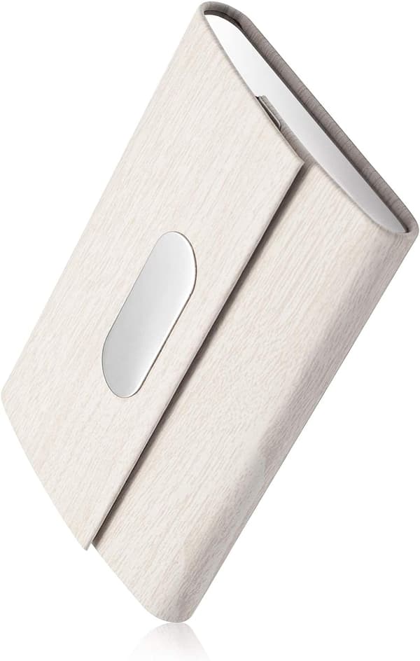Visitkort Holder, PU Læder Slank Visitkort Etui - B, ZQKLA
