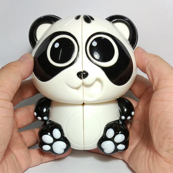 Mini Panda 2x2 Nøglering Puslespil, ZQKLA