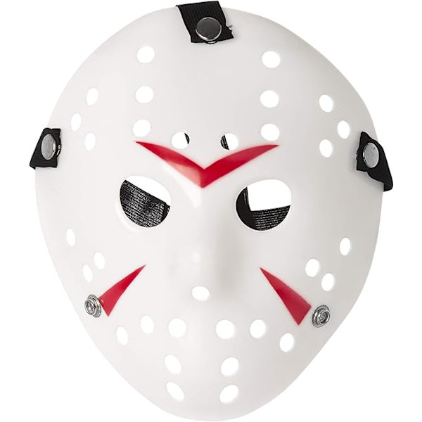 Vuxen skräckmask hockey halloween hacker maskeradklädsel läskig herr