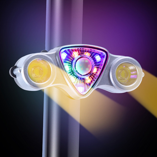 Cykelljus blinkers USB uppladdningsbar vattentät LED-skylt, ZQKLA