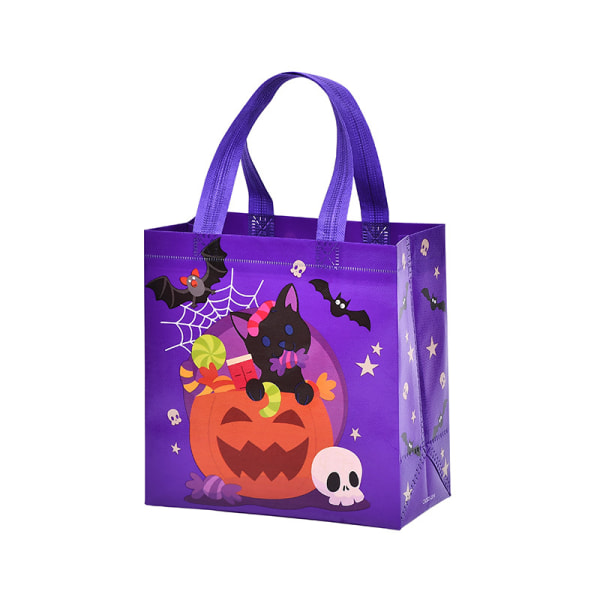 20 Pakker Halloween Ikke-vevde Poser Knask eller Knep Gaveposer P,ZQKLA
