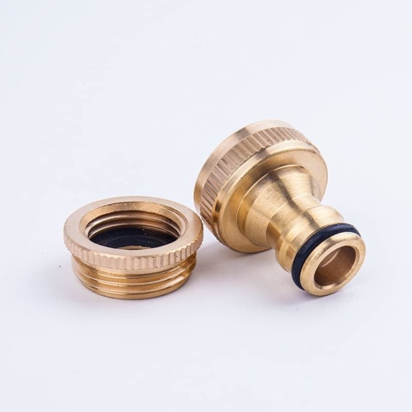 2 Stykker Messing Kran Kobling, Kran Adapter, Slangekran, ZQKLA