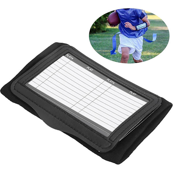 Fodbold Håndleds Playbook, Fodbold Play Håndledsband Foldbar Transparent Dæksel, Træner Fodbold Kort Holder Håndledsband Notesblok Til Forskellige Sportsgrene