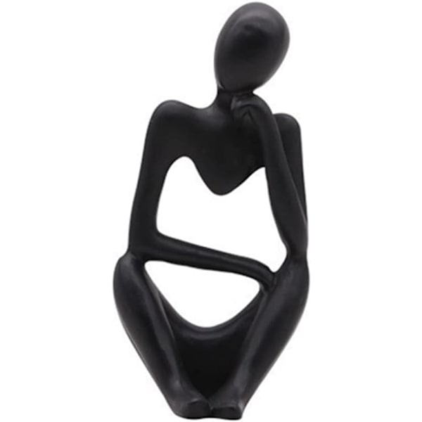 Sett med 3 abstrakte tenkerstatuer, Resin Mini Modern Thinker, ZQKLA