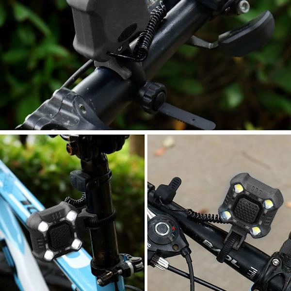 USB Laddningsbar Super Ljus Cykelsignal, Vattentät Dammtät