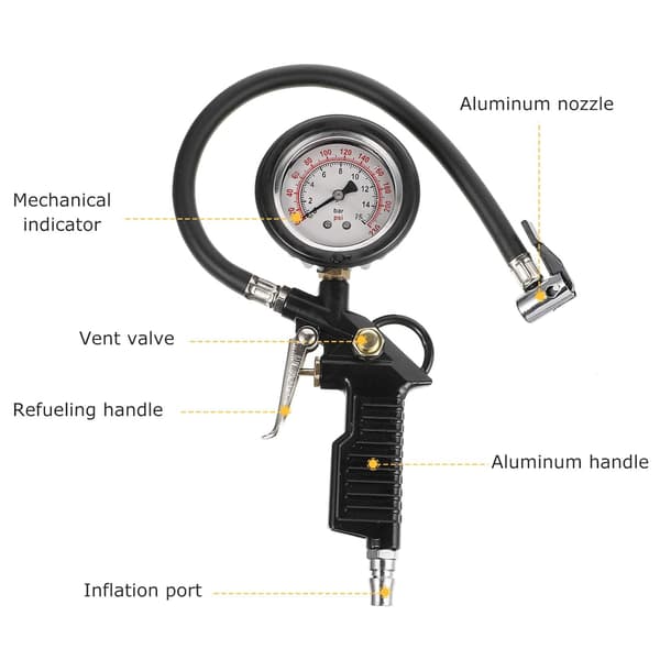 Dekk-inflator for bil - Digital dekk-inflator