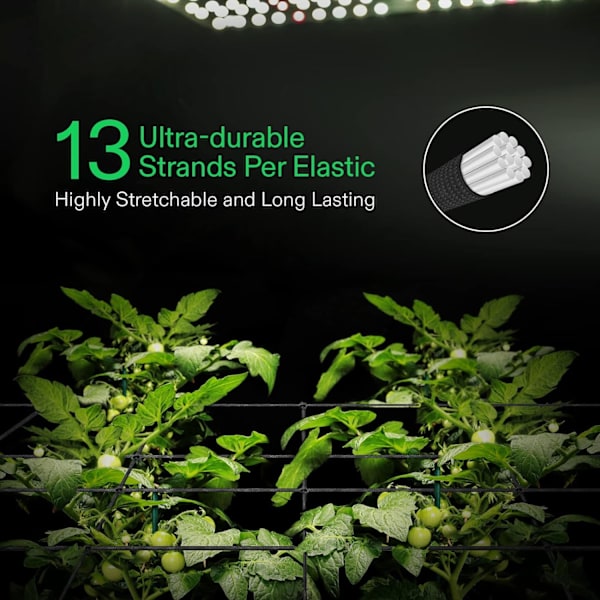 1-pakke 3x3FT Elastisk Trellisnett med Kroker for Grow Ten,ZQKLA