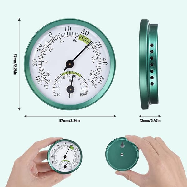 Jordtermometer hygrometer indendørs termometer hus temperatur, ZQKLA