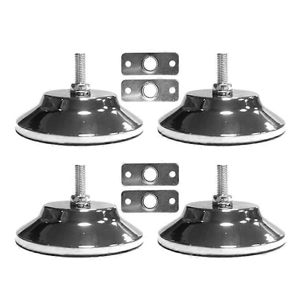 4 STK Billard-/Poolbord Benjusteringsfødder 5 Tommer Metal Spillebord Benjusteringsfødder Kraftige Justeringsfødder til Poolbord