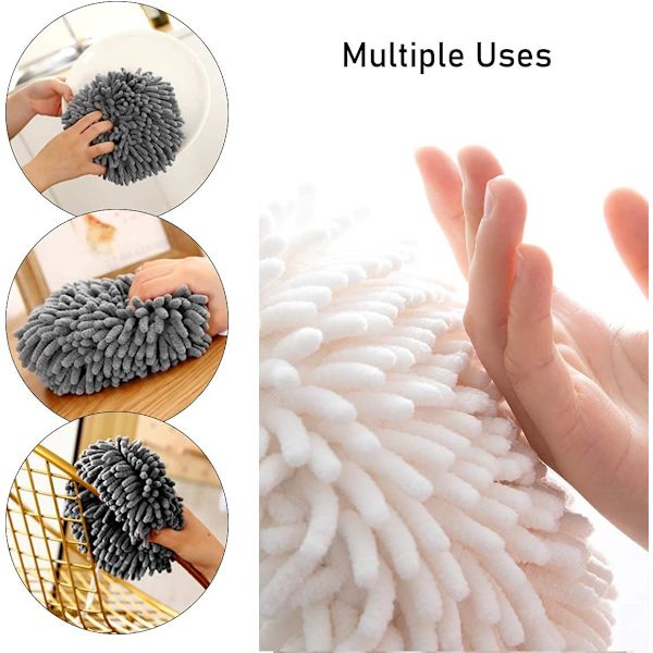 3-pack HOME Chenille Handduksboll Snabb Torkande Handboll Ab,ZQKLA