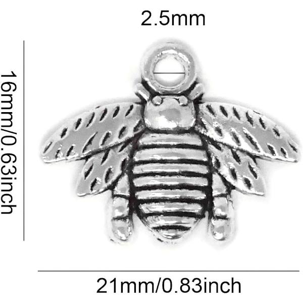 50 KPL Alloy Bee Bee -koru riipuksia, DIY korujen valmistustarvike