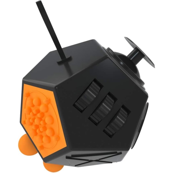 Stressilelu Fidget Cube -lelu 12 puolta Ahdistus Huomio, ZQKLA