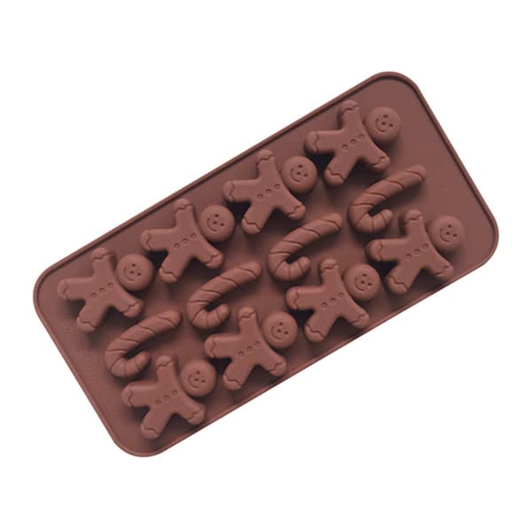 Sæt med 2 Silikon Kageforme, 12 Hul Chokoladeform, Gitter S