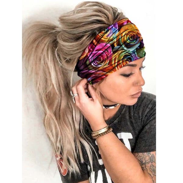 Dewenwils Boho Hårband, Hårband med Leopard- och Randigt Mönster
