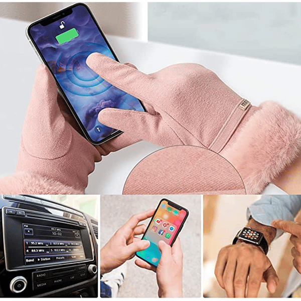 Dame Vinterhandsker Termiske Touch Screen Handsker Til Kvinder Gi,ZQKLA