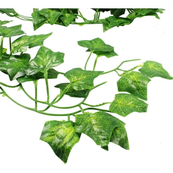 Qiantoucao Artificial Vines Ivy Fake Leaves Greenery Garland, ZQKLA