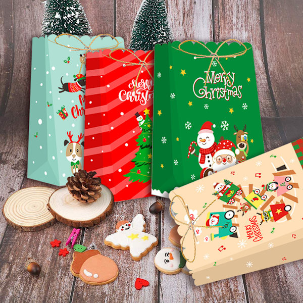 Julegodtepose gaveeske Julenissen juletre liten, ZQKLA