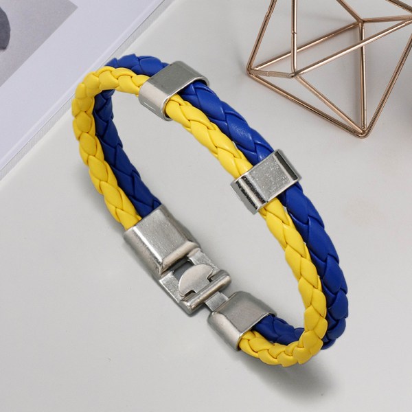 2 stk Enkle og fasjonable flerlags vevde lær armbånd, ZQKLA