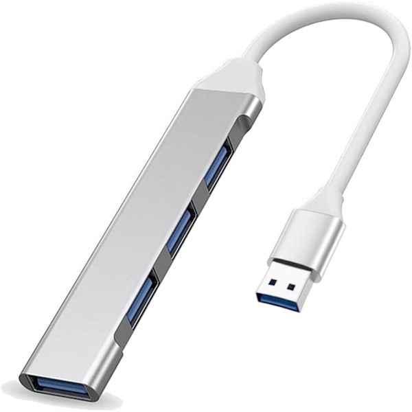 USB 3.0 Hub USB-delare 4-i-1 Hub med 1 USB 3.0-port och 3 USB