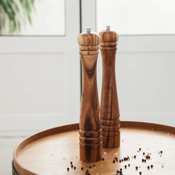 Peber- og saltkværn. Robust og justerbar kværn 27 cm høj
