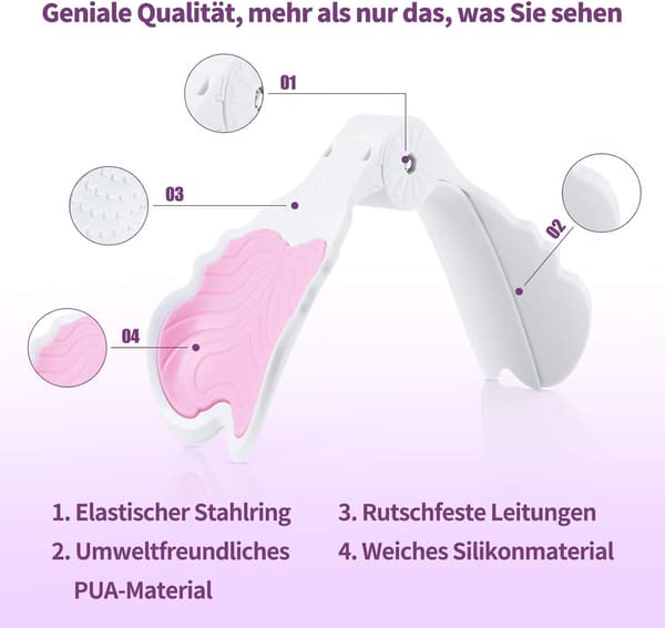 (Pink) Balde Træner, Elastisk Balde Muskeltræner til Kvinder, ZQKLA