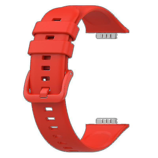 Silikone urrem til Huawei Watch Fit 2, vandtæt udskiftningsarmbånd Red, Red Style H Huawei Watch Fit 2