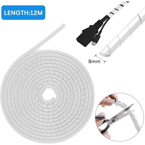 Universaali Joustava Kierteinen Suoja 11m x 8mm, Kierretty Suoja C,ZQKLA