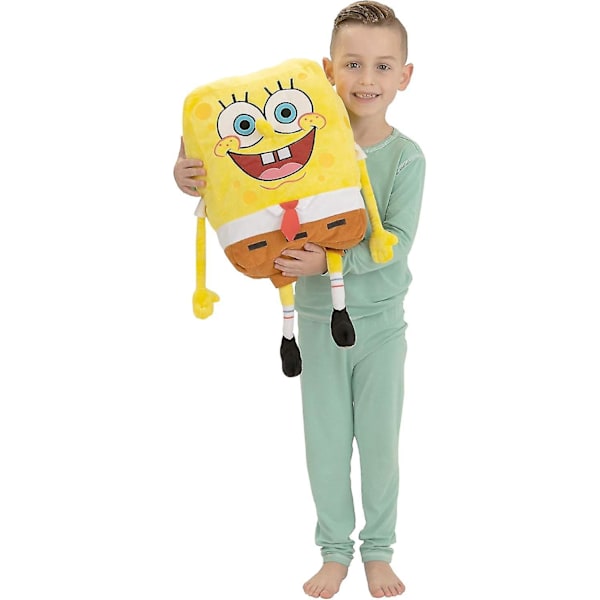 Spongebob Kids -vuodevaatteet Super Soft Plush Cuddle Pillow Buddy, One Size, By Franco Type2