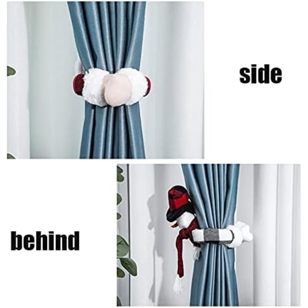 2 stk Juleristgardinspenne Gardintilbakebinding Jultema El