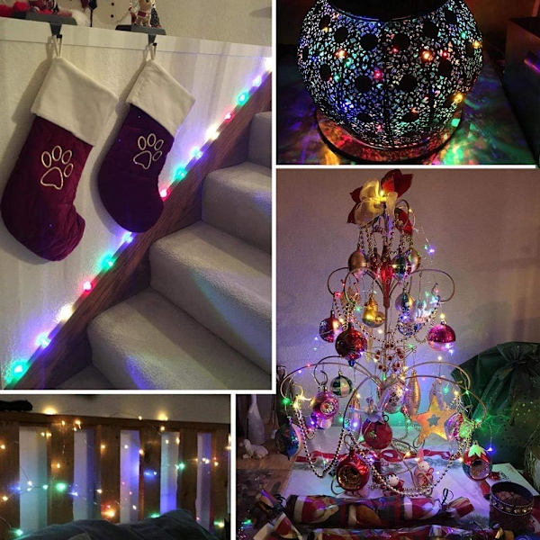 5-pack 1M 10 LED Silver Wire Fairy String Lights LED Firefly,ZQKLA